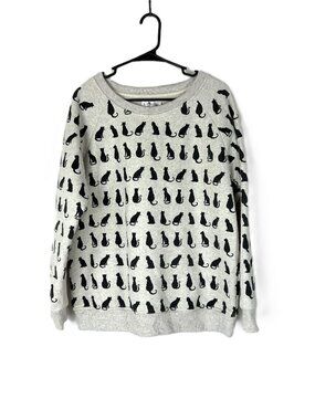 LA Soul Silhouette Cat Sweatshirt XXL Cat lady